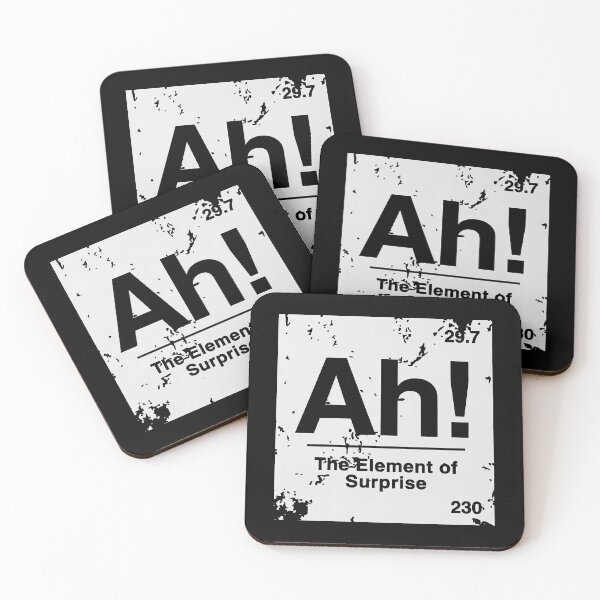 Item preview, Ah! Element of Surprise, Chemistry Joke, Science Nerd Teacher Father designed and sold by ThatTheoHall.