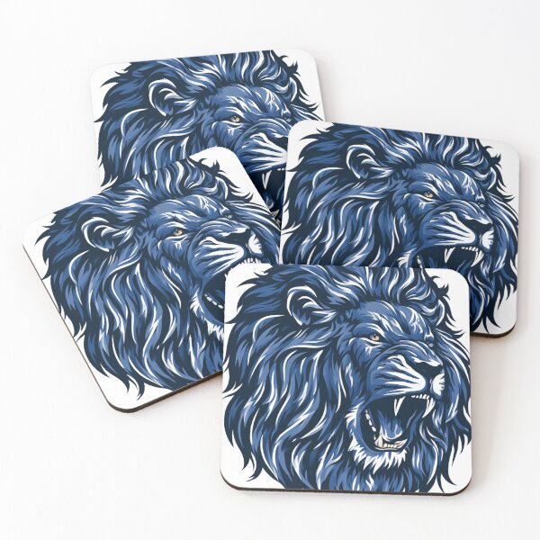 Item preview, Geometric Roaring Lion Head Modern Tribal Art designed and sold by TrendyGalaxy.
