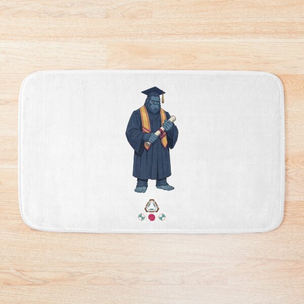Item preview, Bigfoot Graduate - Funny Sasquatch in Cap and Gown with Diploma T-Shirt designed and sold by Whimsy Trail Co.