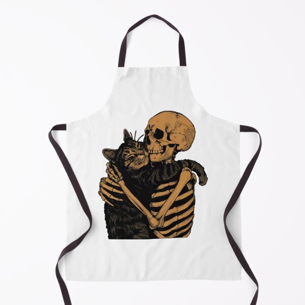 Item preview, Skeleton Hugging Cat Gothic Art Illustration designed and sold by SoyLamderma.