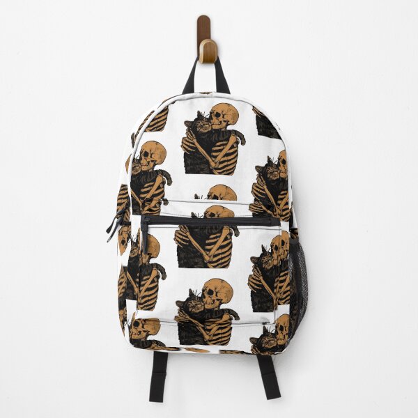 Item preview, Skeleton Hugging Cat Gothic Art Illustration designed and sold by SoyLamderma.
