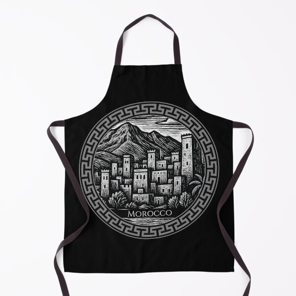 Item preview, Morocco Vintage Woodcut Art designed and sold by Thistle-TShop.