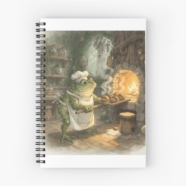 Item preview, Toad Baker Pulling Warm Acorn Bread From a Stump Oven designed and sold by PictorialWhimsy.