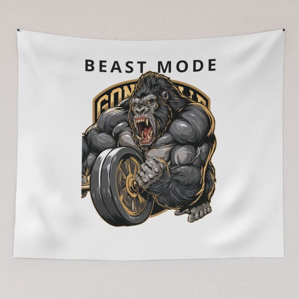 Item preview, Muscle Gorilla Gym Gym Beast Bodybuilding designed and sold by TrendyGalaxy.