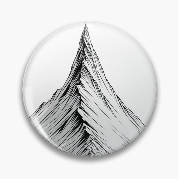 Item preview, Minimalist Mountain Peak Geometric Nature Line Art designed and sold by TrendyGalaxy.