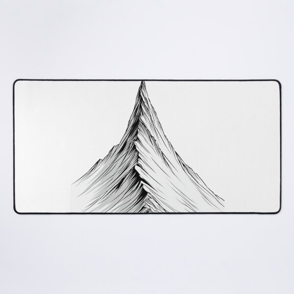 Item preview, Minimalist Mountain Peak Geometric Nature Line Art designed and sold by TrendyGalaxy.