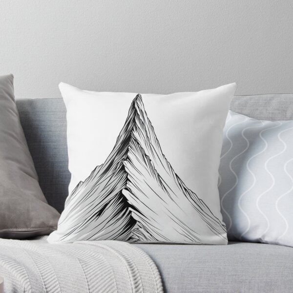 Item preview, Minimalist Mountain Peak Geometric Nature Line Art designed and sold by TrendyGalaxy.
