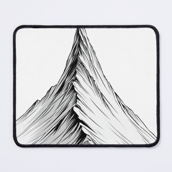 Item preview, Minimalist Mountain Peak Geometric Nature Line Art designed and sold by TrendyGalaxy.