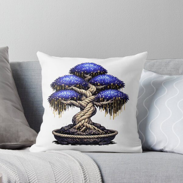 Item preview, Glowing Indigo Fiber Bonsai Tree designed and sold by teemix.