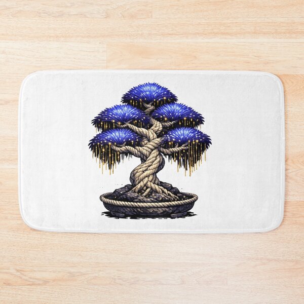 Item preview, Glowing Indigo Fiber Bonsai Tree designed and sold by teemix.