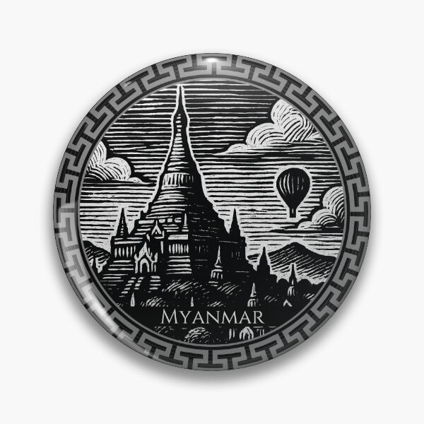 Item preview, Myanmar Vintage Woodcut Art designed and sold by Thistle-TShop.