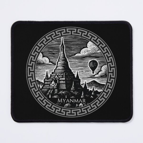 Item preview, Myanmar Vintage Woodcut Art designed and sold by Thistle-TShop.