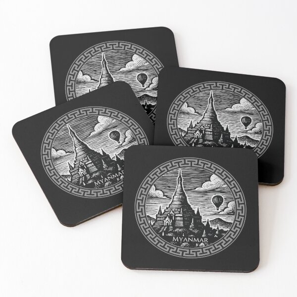 Item preview, Myanmar Vintage Woodcut Art designed and sold by Thistle-TShop.