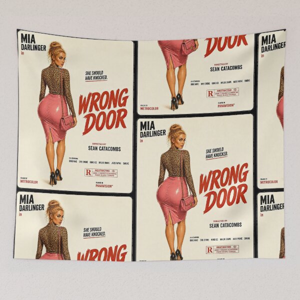 Item preview, Wrong Door – Retro Pinup Grindhouse designed and sold by obstinator.