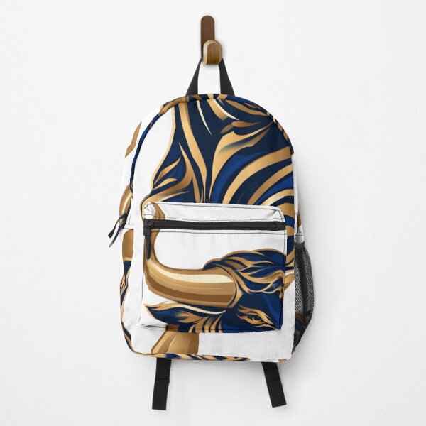 Item preview, Ornate Blue and Gold Charging Bull Graphic designed and sold by TrendyGalaxy.