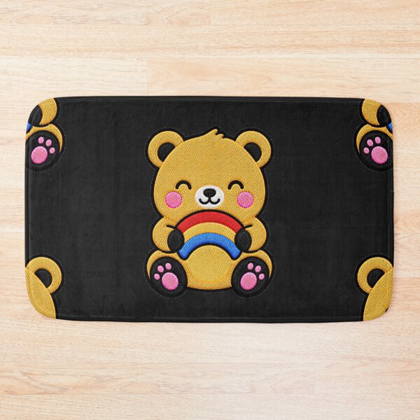 Item preview, Cute Bear Holding Rainbow Kawaii Embroidery Patch designed and sold by ColorSplash123.