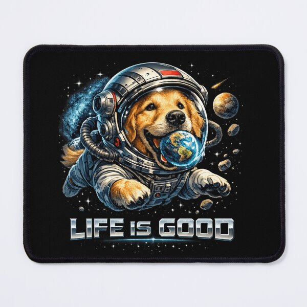 Item preview, Golden Retriever Astronaut - Space Dog Life Is Good designed and sold by teemix.