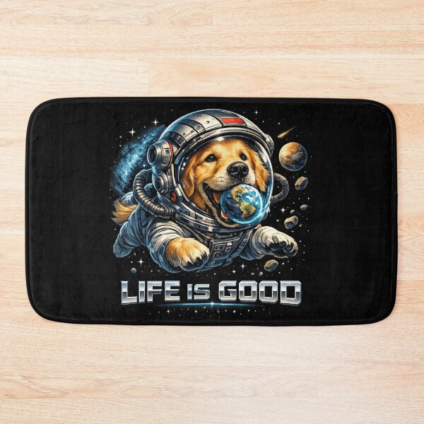 Item preview, Golden Retriever Astronaut - Space Dog Life Is Good designed and sold by teemix.