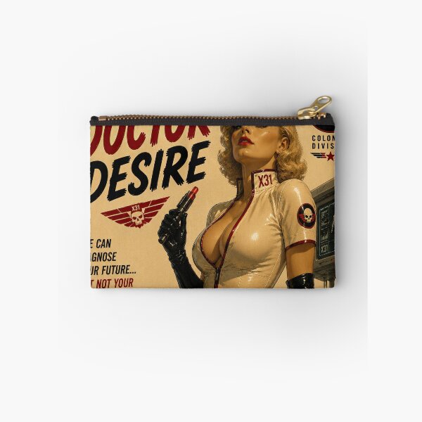 Item preview, Doctor Desire Vintage Sci-Fi Nurse Movie Poster designed and sold by obstinator.