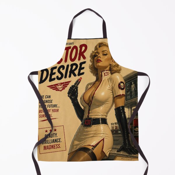 Item preview, Doctor Desire Vintage Sci-Fi Nurse Movie Poster designed and sold by obstinator.