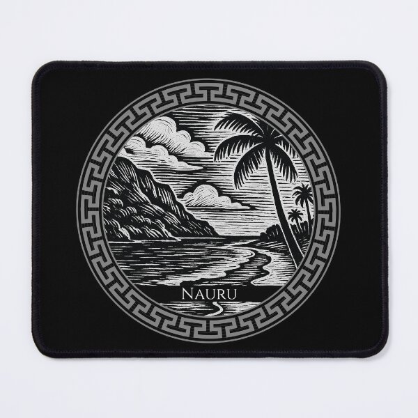 Item preview, Nauru Vintage Woodcut Art designed and sold by Thistle-TShop.