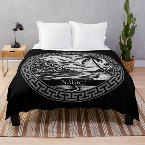 Item preview, Nauru Vintage Woodcut Art designed and sold by Thistle-TShop.