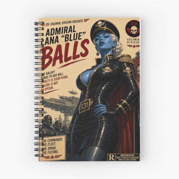 Item preview, Admiral Lana Blue Balls Vintage Sci-Fi Movie Poster designed and sold by obstinator.