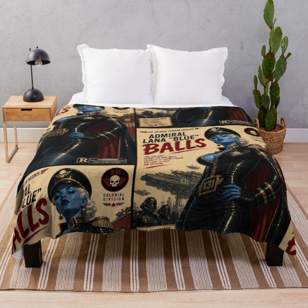 Item preview, Admiral Lana Blue Balls Vintage Sci-Fi Movie Poster designed and sold by obstinator.