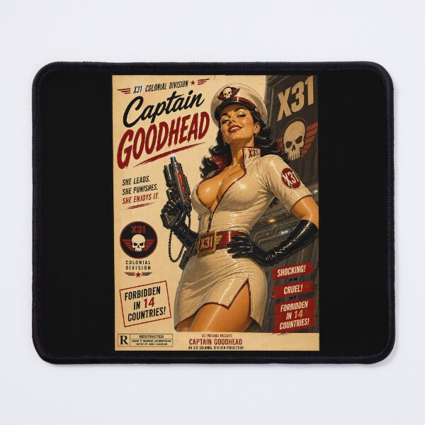 Item preview, Captain Goodhead Vintage Sci-Fi Pulp Movie Poster designed and sold by obstinator.