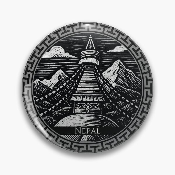 Item preview, Nepal Vintage Woodcut Art designed and sold by Thistle-TShop.