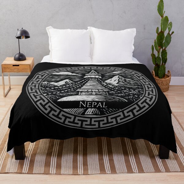 Item preview, Nepal Vintage Woodcut Art designed and sold by Thistle-TShop.