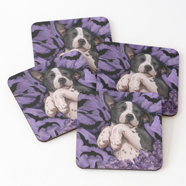 Item preview, Sleepy Pit Bull Print designed and sold by Nocturne  Paws.