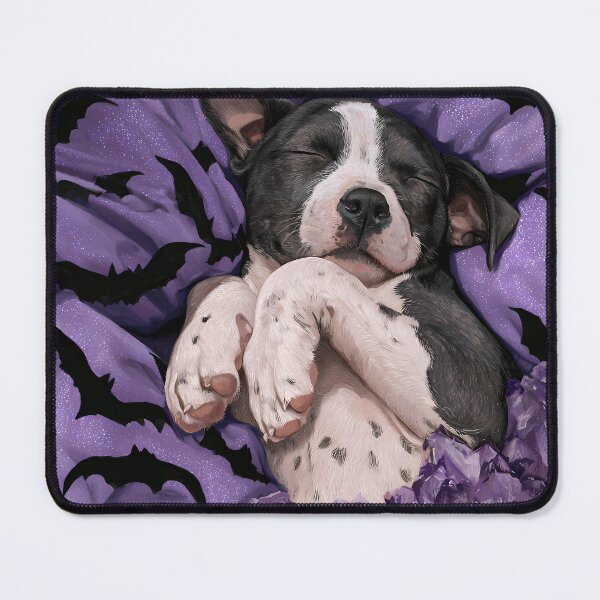 Item preview, Sleepy Pit Bull Print designed and sold by Nocturne  Paws.