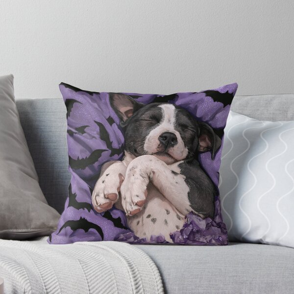 Item preview, Sleepy Pit Bull Print designed and sold by Nocturne  Paws.