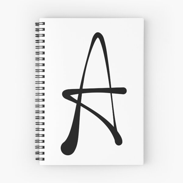 Item preview, Letter A Handwritten Modern Monogram Typography Art designed and sold by Red Onion.