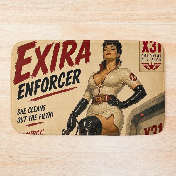 Item preview, Exira Enforcer Vintage Sci-Fi Pulp Movie Poster designed and sold by obstinator.
