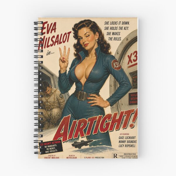 Item preview, Eva Nilsalot Airtight Vintage Sci-Fi Movie Poster designed and sold by obstinator.