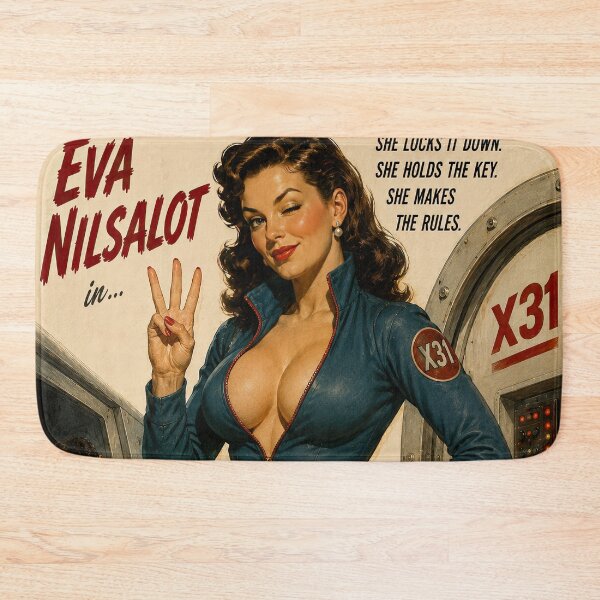 Item preview, Eva Nilsalot Airtight Vintage Sci-Fi Movie Poster designed and sold by obstinator.