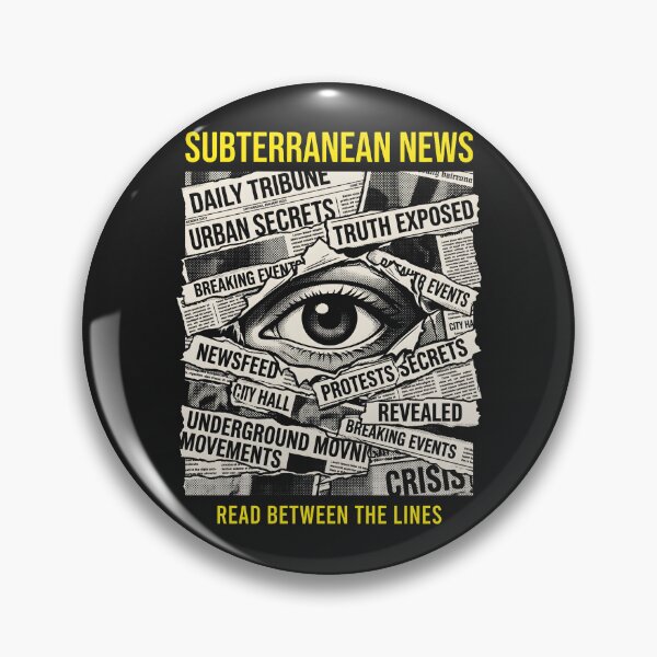 Item preview, Newspaper Collage Subterranean News - Punk Media DIY designed and sold by SplashTastic.