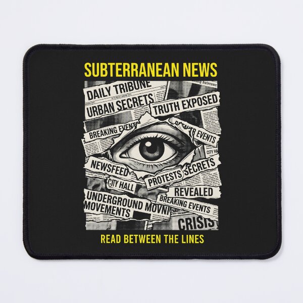 Item preview, Newspaper Collage Subterranean News - Punk Media DIY designed and sold by SplashTastic.