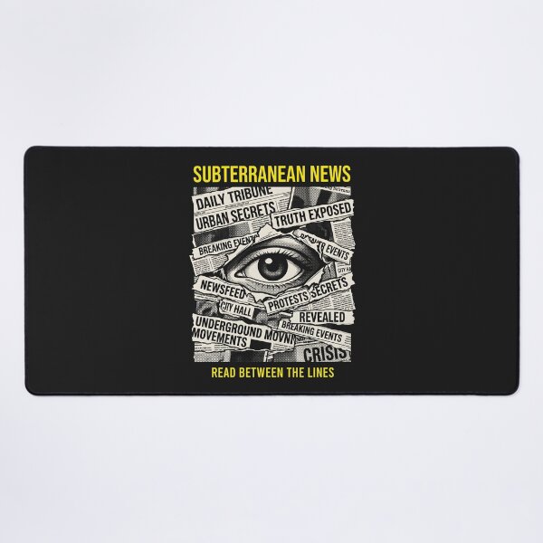 Item preview, Newspaper Collage Subterranean News - Punk Media DIY designed and sold by SplashTastic.