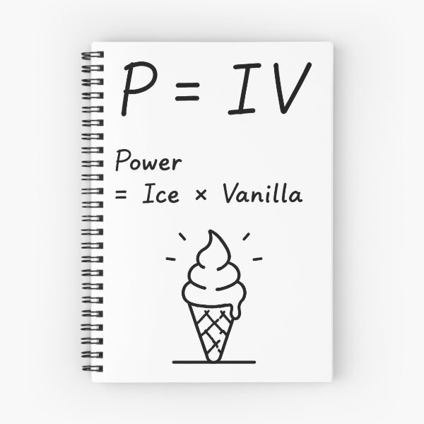 Item preview, Power Equals Ice Vanilla Equation designed and sold by ianm1028.