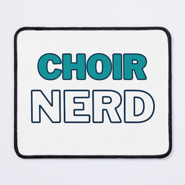 Item preview, Choir Nerd (DARK BLUE and LIGHT BLUE TEXT) - suitable for lighter backgrounds designed and sold by EmmaDeanMusic.