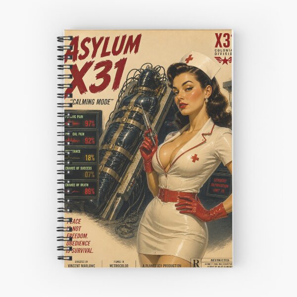 Item preview, Asylum X31 Vintage Sci-Fi Nurse Movie Poster designed and sold by obstinator.