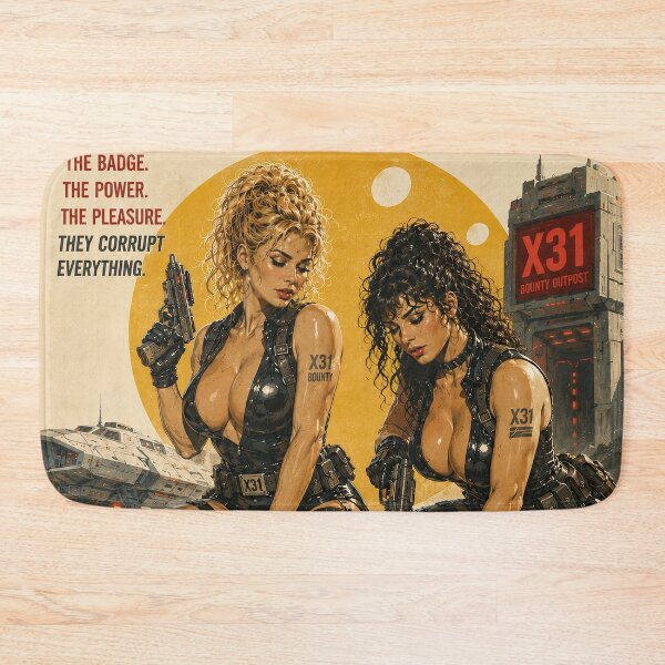 Item preview, Space Huntress Vintage Sci-Fi Movie Poster designed and sold by obstinator.
