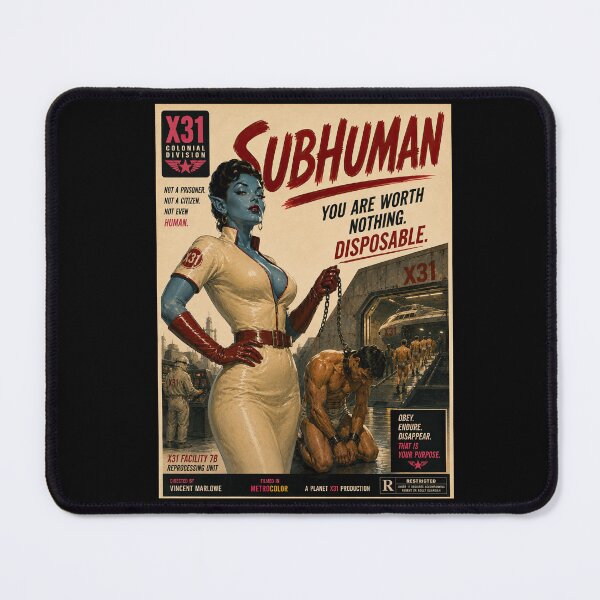 Item preview, Subhuman Vintage Sci-Fi Pulp Movie Poster designed and sold by obstinator.