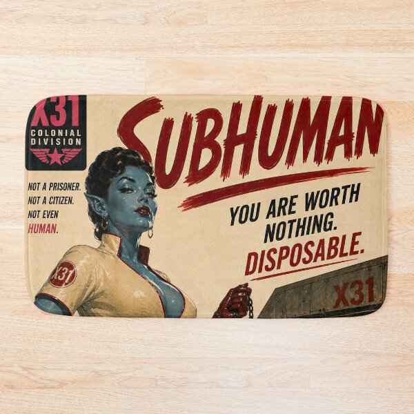 Item preview, Subhuman Vintage Sci-Fi Pulp Movie Poster designed and sold by obstinator.