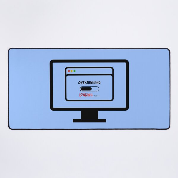 Item preview, Overthinking Loading Bar Funny Typography designed and sold by nocontextdept.