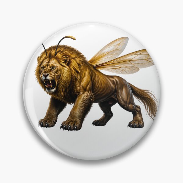 Item preview, Epic Lion Horse Bear Bee Chimera - Surreal Fantasy Monster designed and sold by Mementoo.