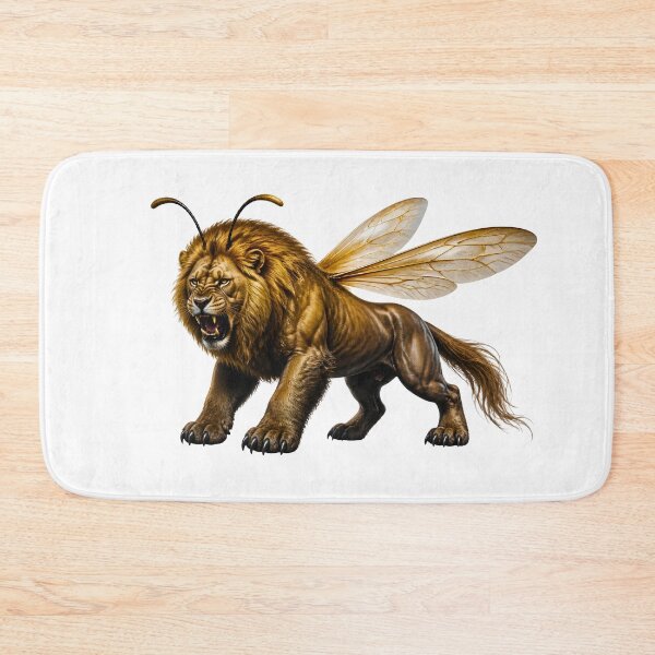 Item preview, Epic Lion Horse Bear Bee Chimera - Surreal Fantasy Monster designed and sold by Mementoo.